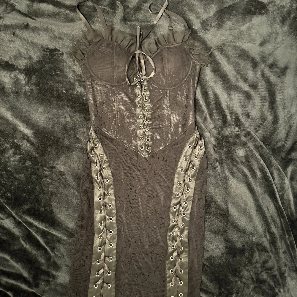 Vintage Lip Service Fetish 2005 Belladonna’s Boudoir Corset Gown - Picture 3 of 6